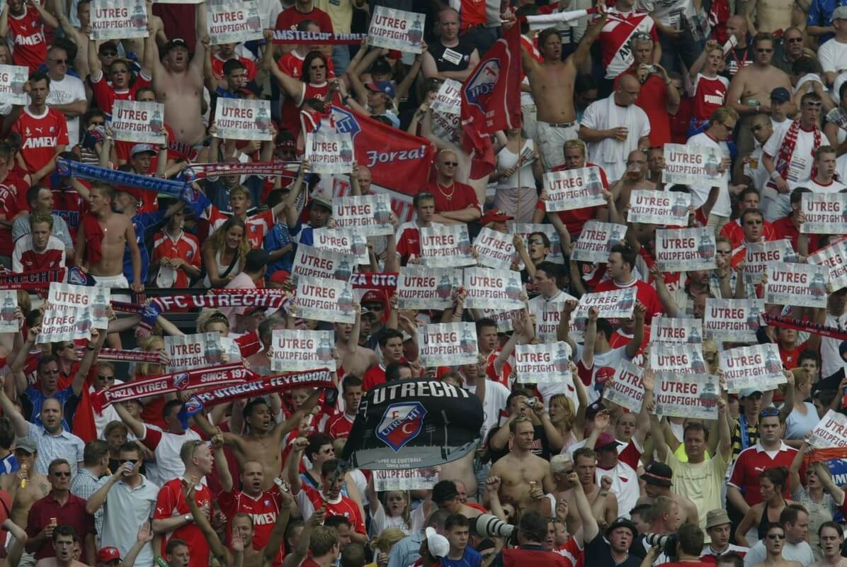 Kuipfigther FC Utrecht laat zich door amateurs nogal eens verrassen. Foto: boek FC Utrecht 40 jaar