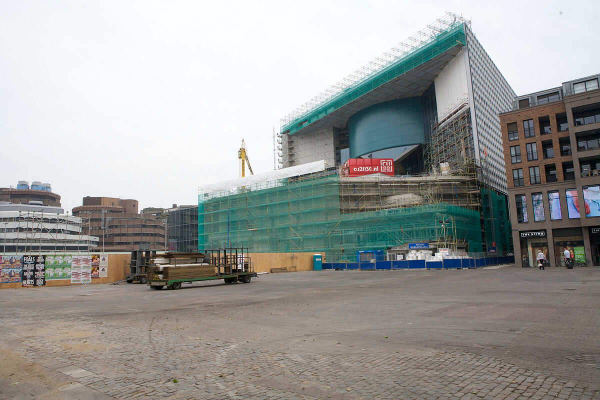 Het Vredenburgplein in 2013. Foto: Ton van den Berg