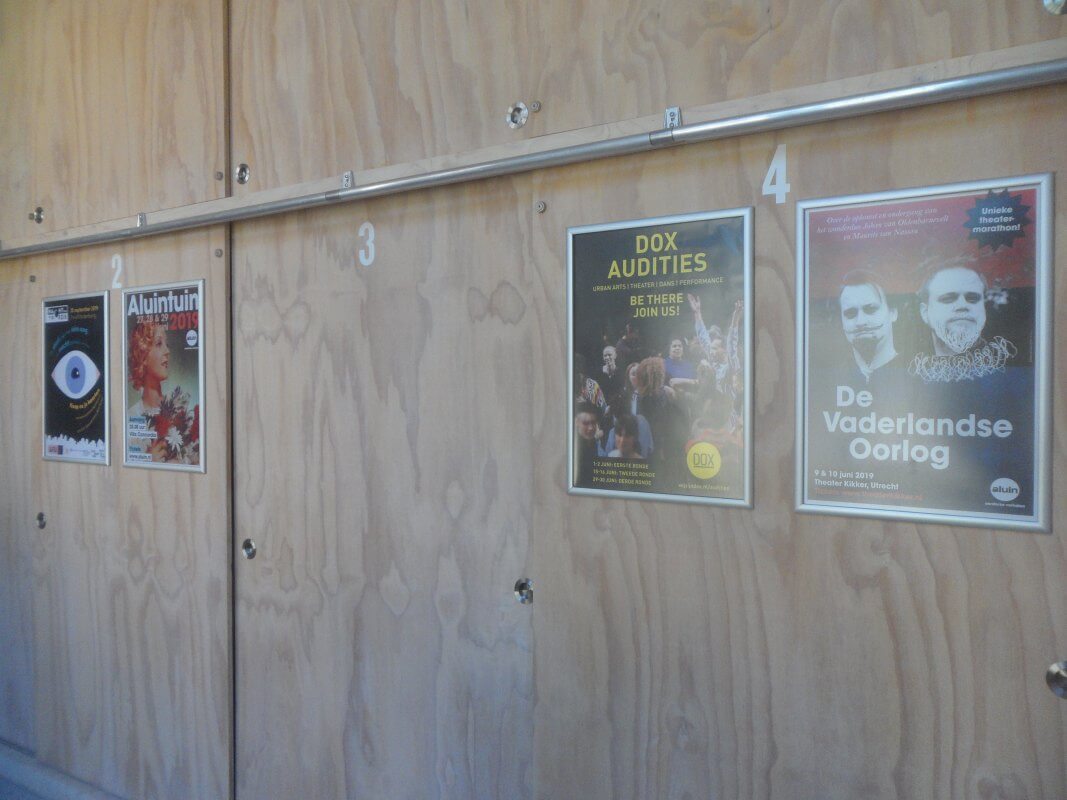 In de frames van de HKU Utrechts Cultuur. Naast 2x Aluin DOX en het Literatuurhuis.