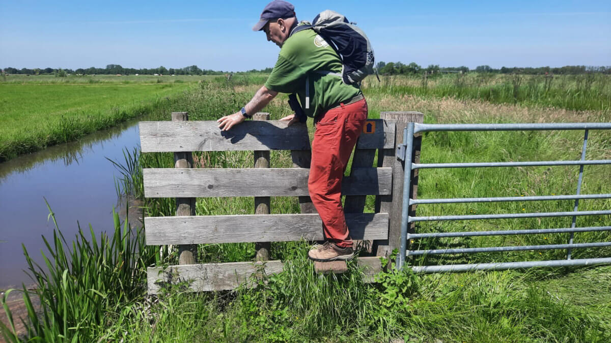 Dik Binnendijk is er bijna overheen. Foto: Wim Verheugt