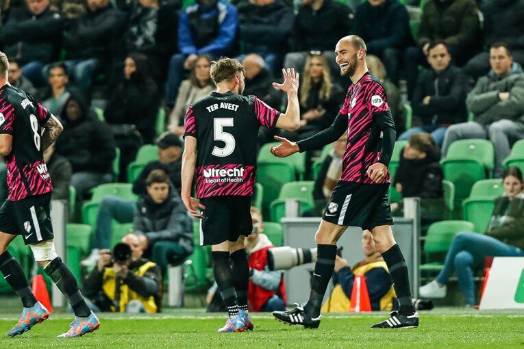 Matchwinner Bas Dost (foto: website FC Utrecht)