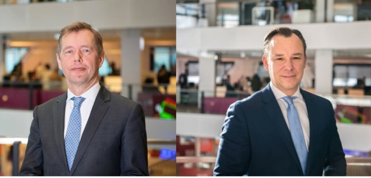 Kees Diepeveen (GroenLinks) en Klaas Verschuure (D66). Foto's: gemeente Utrecht