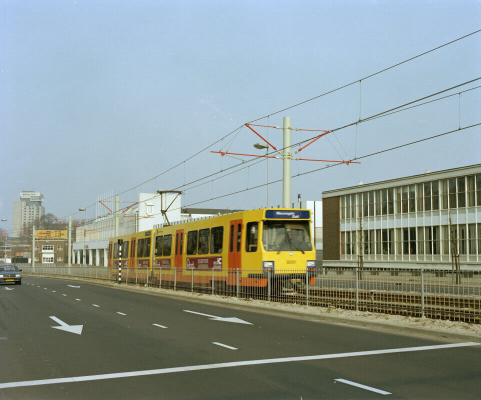 De sneltram in 1984. Foto: Het Utrechts Archief