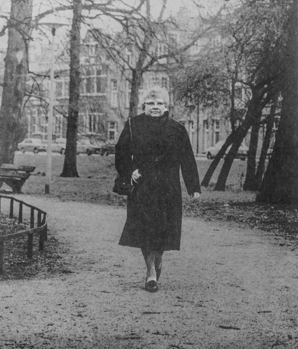 Trui van Lier in 1985 in het Wilhelminapark. ‘Ik ben blij dat ik heb gezegd: tot hier en niet verder. Ik heb het uit overtuiging gedaan, niks heldhaftigs, niks bijzonders.’ Foto: Ton Stramrood