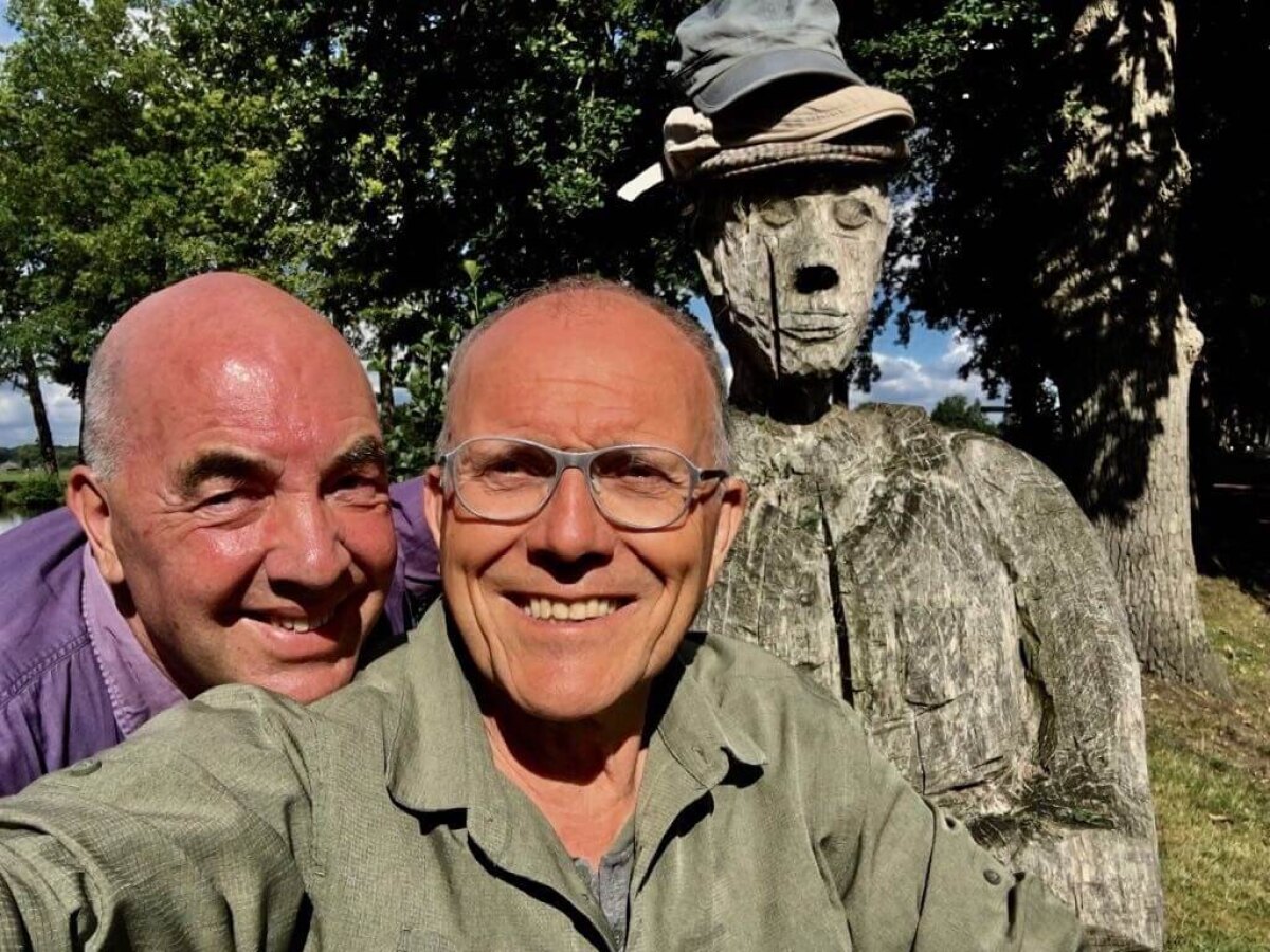 Dik & Gert en een zieltje. Foto: Gert Evers (september 2017)