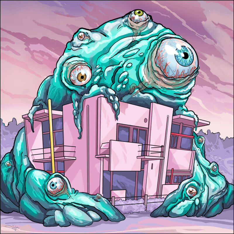 De Blob. Tekening: Remko van Schaik