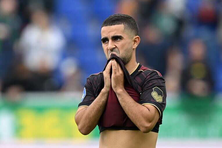 Teleurstelling bij Marouan Azarkan. Foto: website FC Utrecht