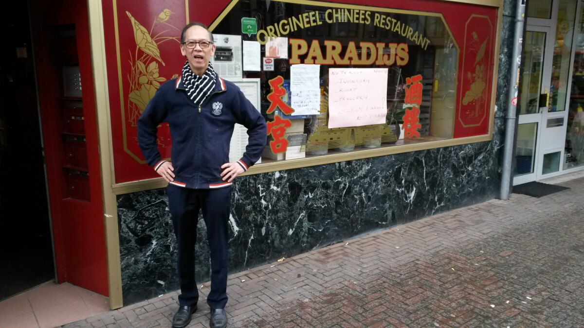 De heer Kok in november 2017, vlak voor de sluiting van Paradijs. Foto: Ton van den Berg