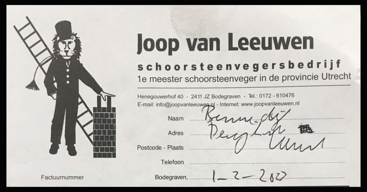 Mijn laatste rekening van Joop. Foto: Dik Binnendijk
