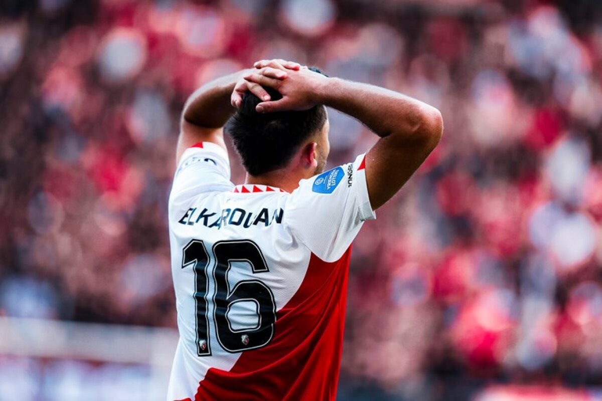 Ook Souffian El Karouani moest toezien hoe Feyenoord domineerde. Foto: website FC Utrecht