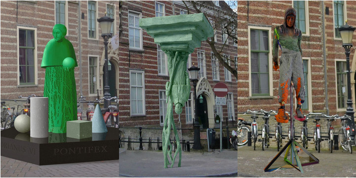 Adrianus aldus (vlnr) Nicolas Dings, Anno Dijkstra en Folkert de Jong. Foto's: Cultuurfonds