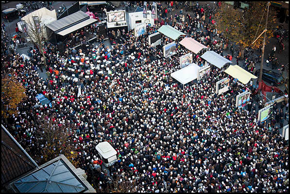 De schreeuw om cultuur in 2010 op de Neude. Foto: Rene de Engelsman