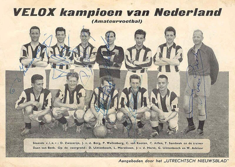De Veloxkampioenen van 1958.