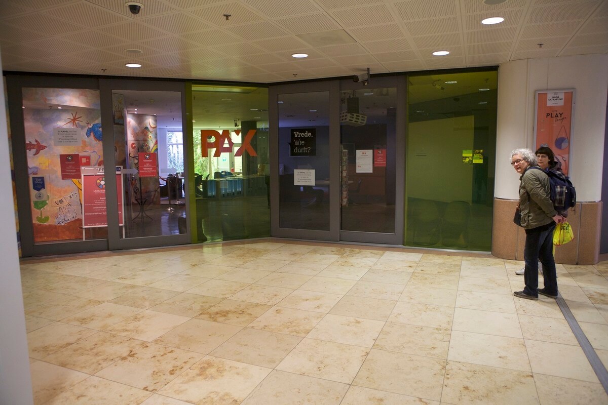 De entree van het Stiltecentrum in Hoog Catharijne. Foto: Ton van den Berg