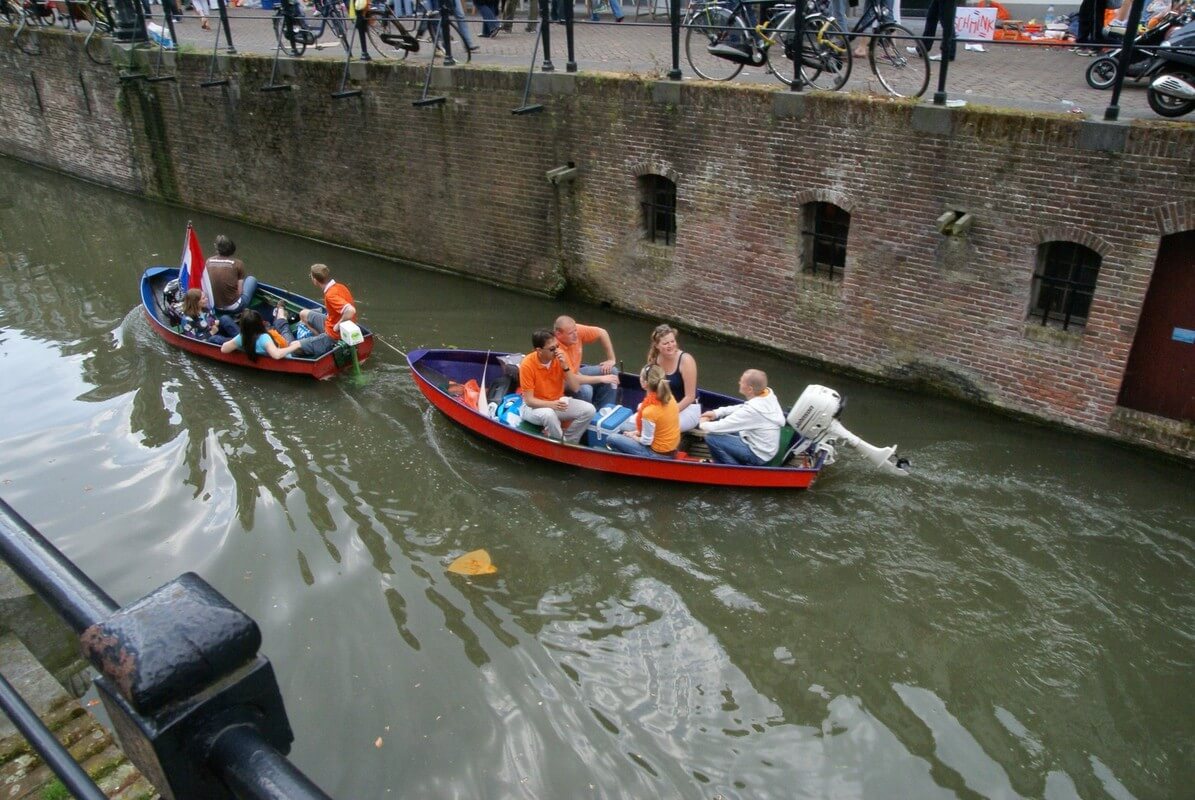 Spelevaren op de Utrechtse wateren. Foto: Ton van den Berg