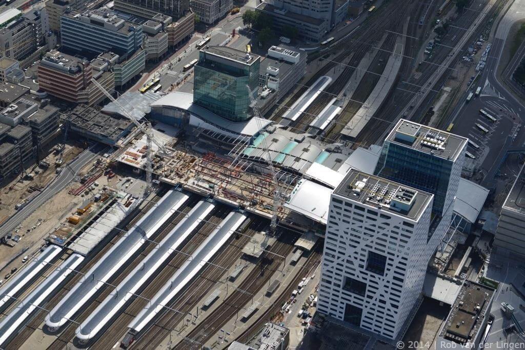 Werkzaamheden aan nieuwe hal Centraal Station. Foto: Rob van der Lingen