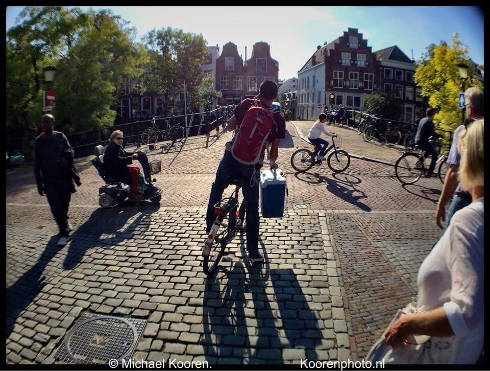Op de Oudegracht. Foto: Michael Kooren