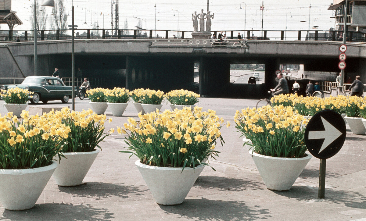 Leidseveertunnel, jaren zestig (foto: Utrechts Archief)