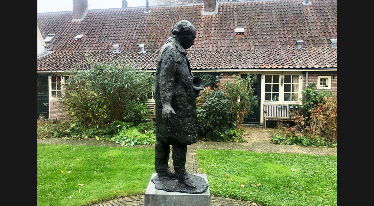 'De man met de schuiftrompet' van Hans Bayens. Foto: Marijke van Dorst.