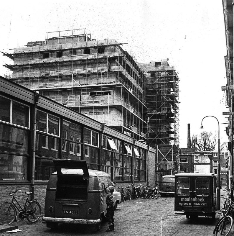 Nieuwbouw Wilhelmina Kinderziekenhuis in de A.B.C-straat 1968. Foto: T. Rijnberk/HUA