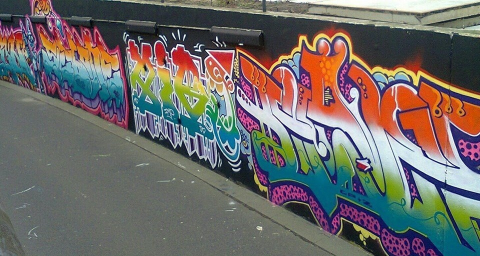 De graffititunnel onder het Westplein die op 5 januari gesloten wordt. Foto: V. Oldenborg