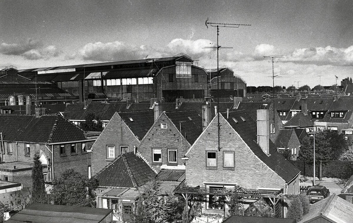 De fabrieksgebouwen van de DEMKA in Elinkwijk (Zuilen). Foto: Museum van Zuilen
