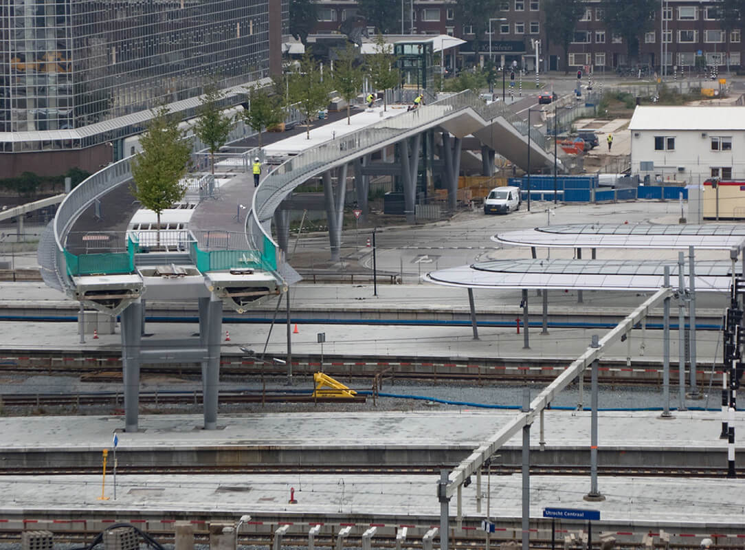 De Moreelsebrug in aanbouw eerder dit jaar. Foto: Rob van der Lingen