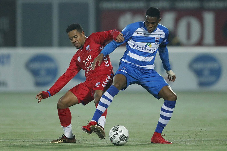 Spelmoment uit de wedstrijd tegen Zwolle. Foto: FC Utrecht