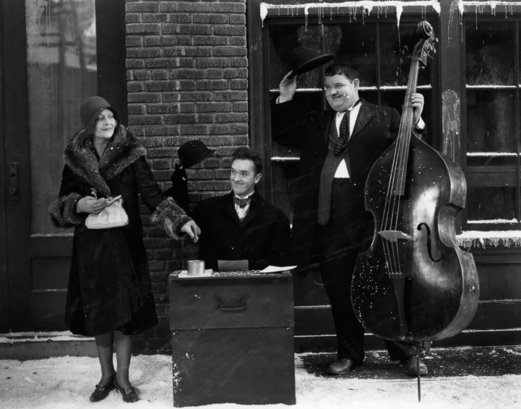Laurel en Hardy waren op en top ZZP'ers. Foto: Blotto