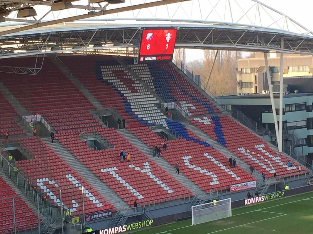 Het staat er echt: 6 - 1. Foto: Mathijs van Echtelt