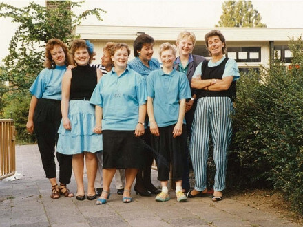 Vrouwen van Kanaleneiland in 1985, tweede van links Hennie. Foto: archief