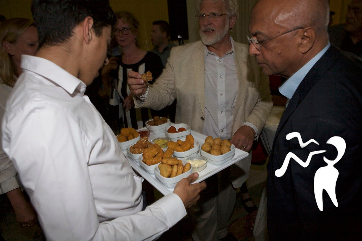De raadsleden zijn bitterballen (mag dit gezegd worden?). Foto: Ton van den Berg, bewerking Jim Terlingen