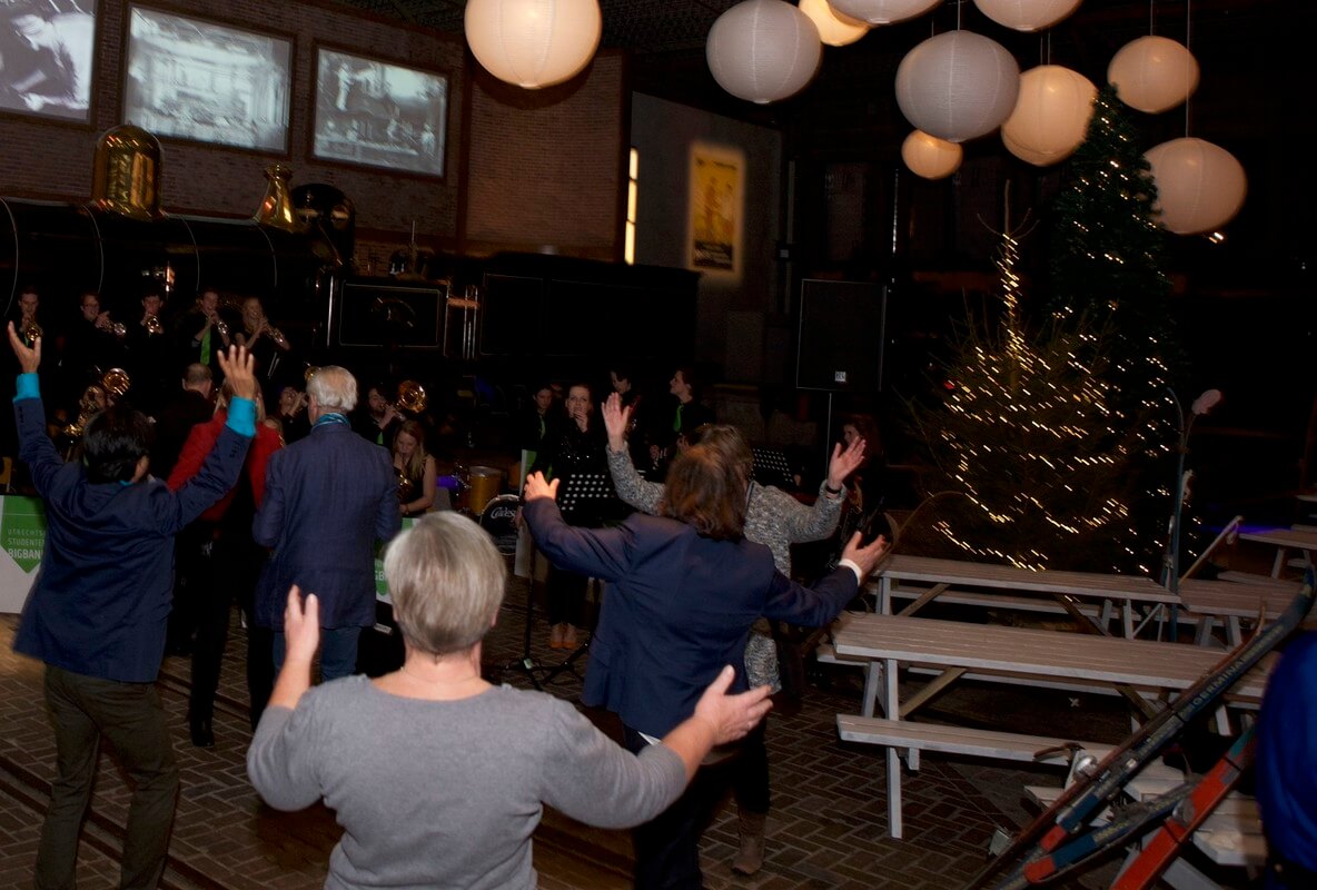 Voetjes van de vloer op de nieuwjaarsreceptie. Foto: Nieuws030