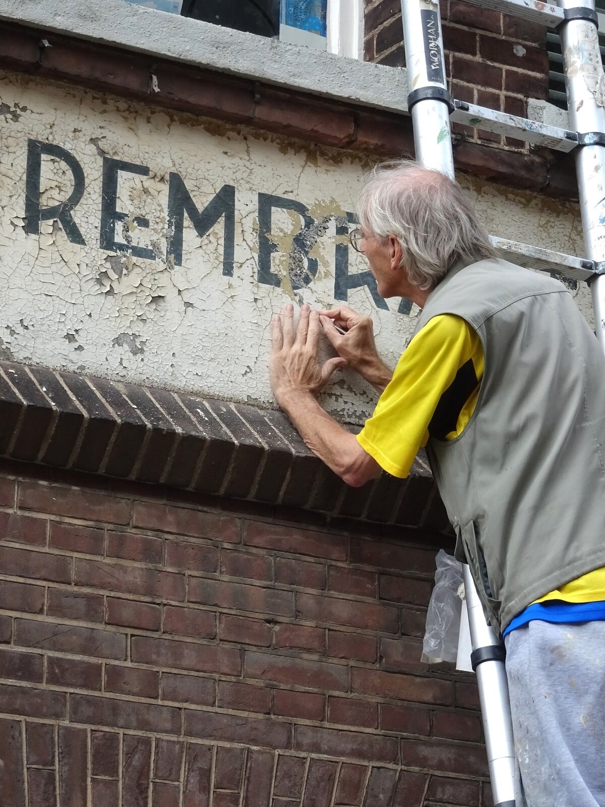 Peeters aan het peuteren. Foto: Jacques Reckers