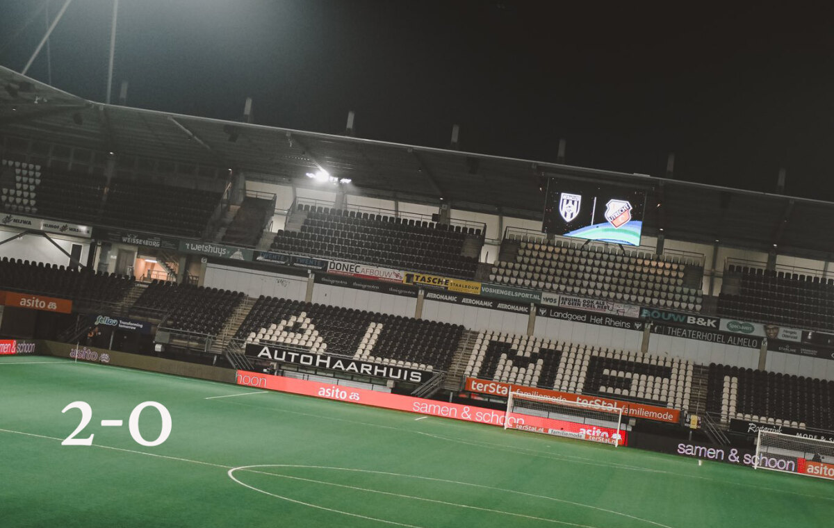 Bewerkte foto. Origineel: X-account van FC Utrecht