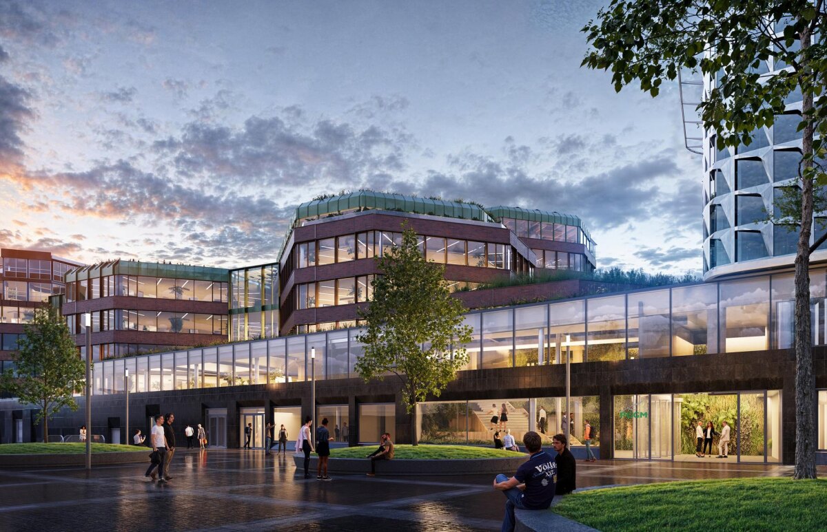 'Artist impression' van het nieuwe Gildenkwartier: De Nieuwe Tuin