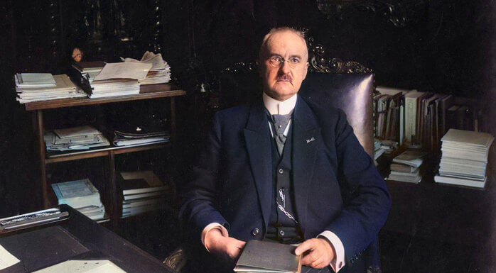 Burgemeester Fockema Andreae, 1930 (foto: Utrechts Archief, inkleuring: Jim Terlingen)