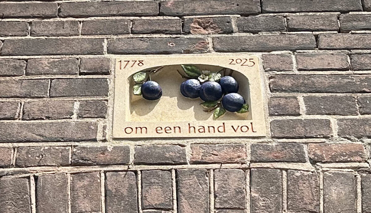 De nieuwe gevelsteen bij Van Alphenstraat 18. Foto: JT