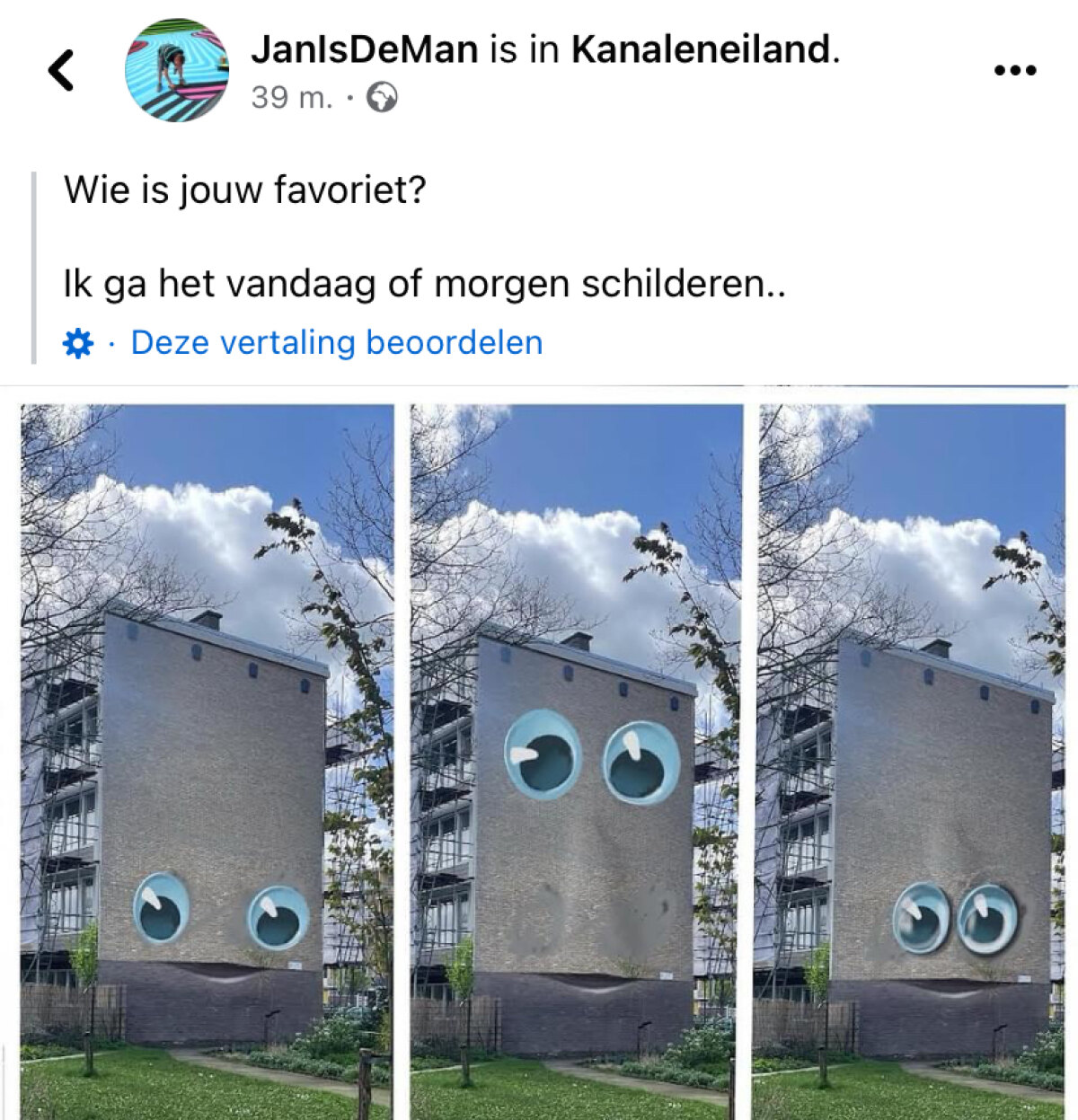 Schermadruk Facebook