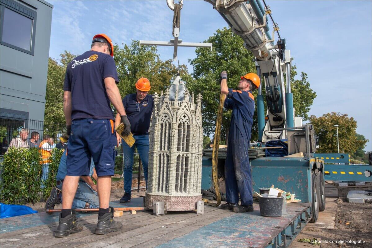 Het bovenste deel van de mini-Domtoren. Foto: Ronald Correljé