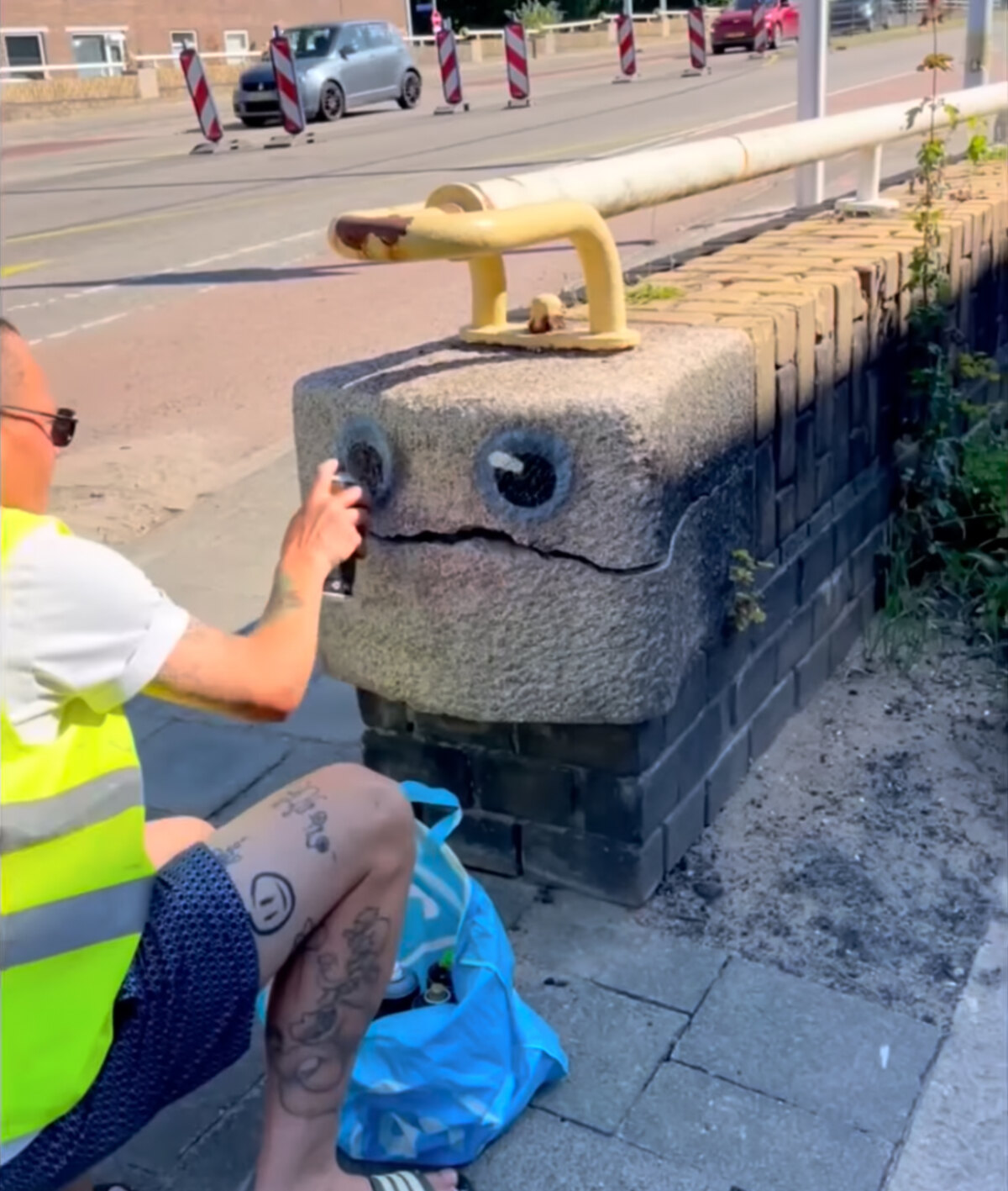 Still uit een facebookvideo van JanIsDeMan