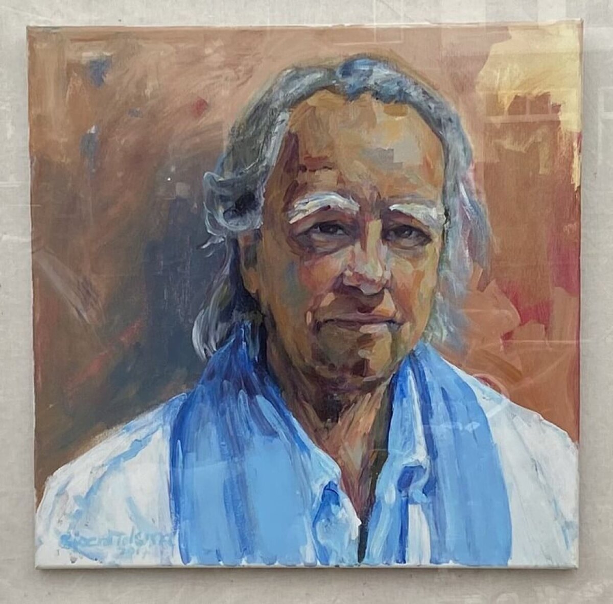 Het schilderij (detail van bovenstaande foto)