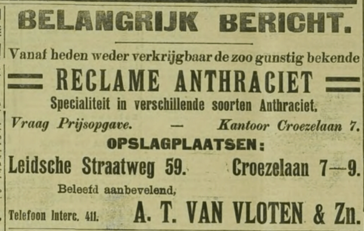 Reclame uit 1913