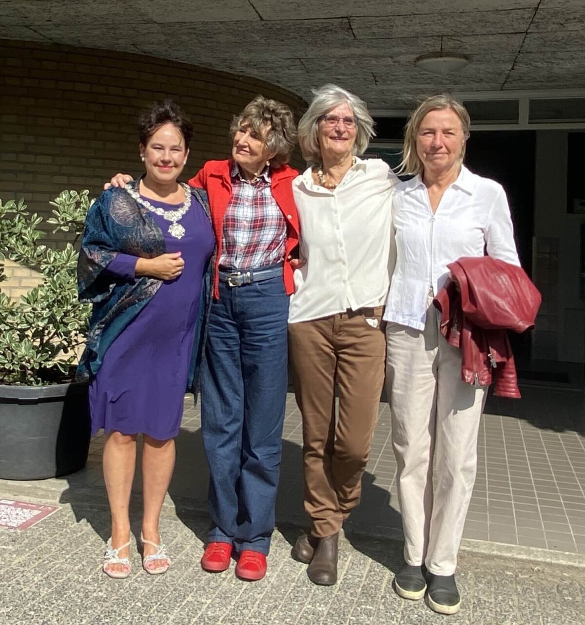Van links naar rechts: Sharon Dijksma, Hedy d'Ancona, Marjet Douze en Britt Nelemans. Foto: Jim Terlingen