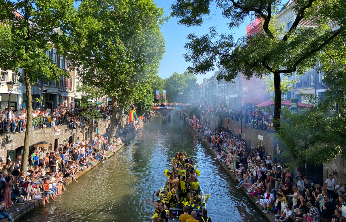 De Oudegracht vanaf de Gaardbrug. Foto: Jim Terlingen