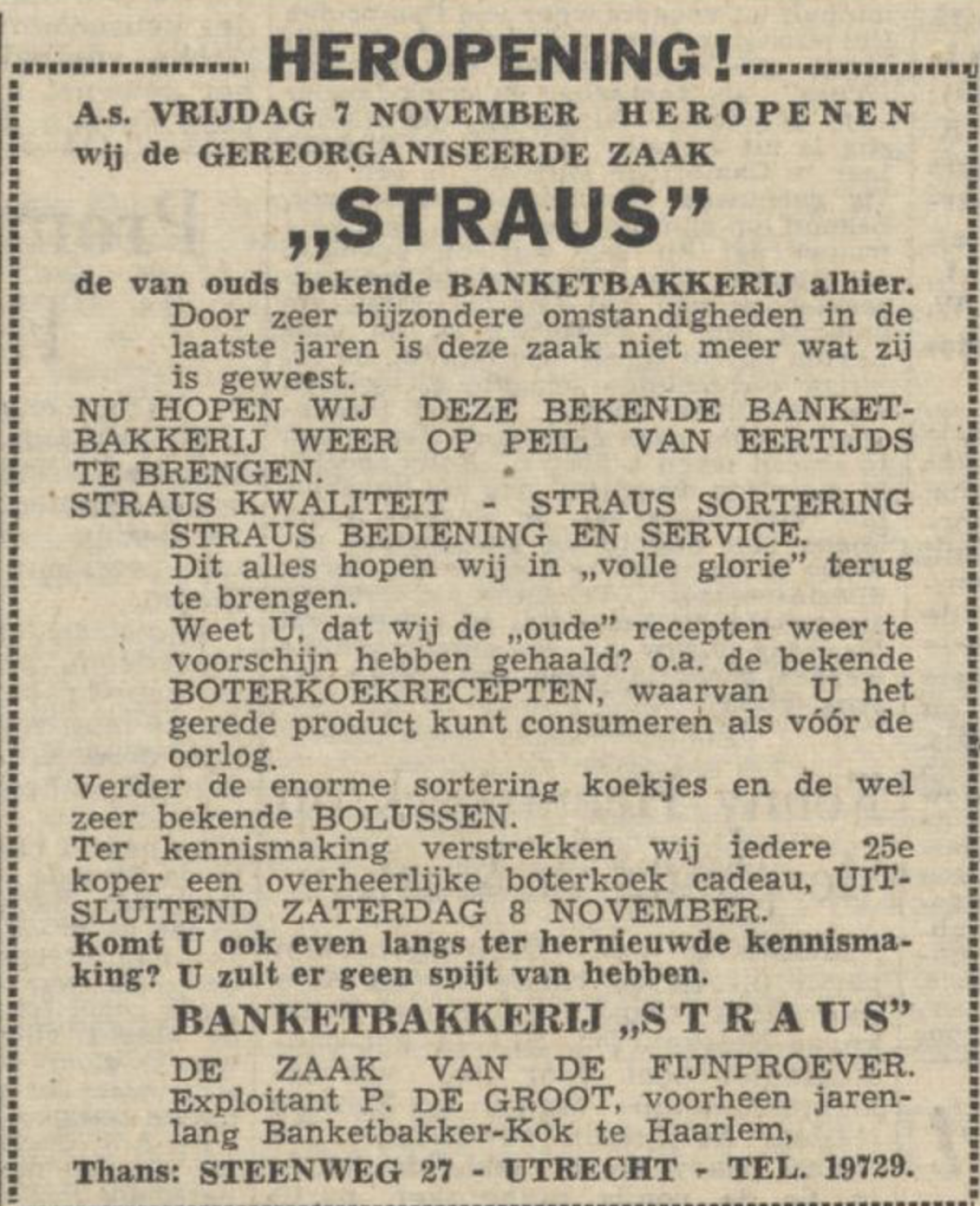 1952. 'Zeer bijzondere omstandigheden' - Utrechts Nieuwsblad