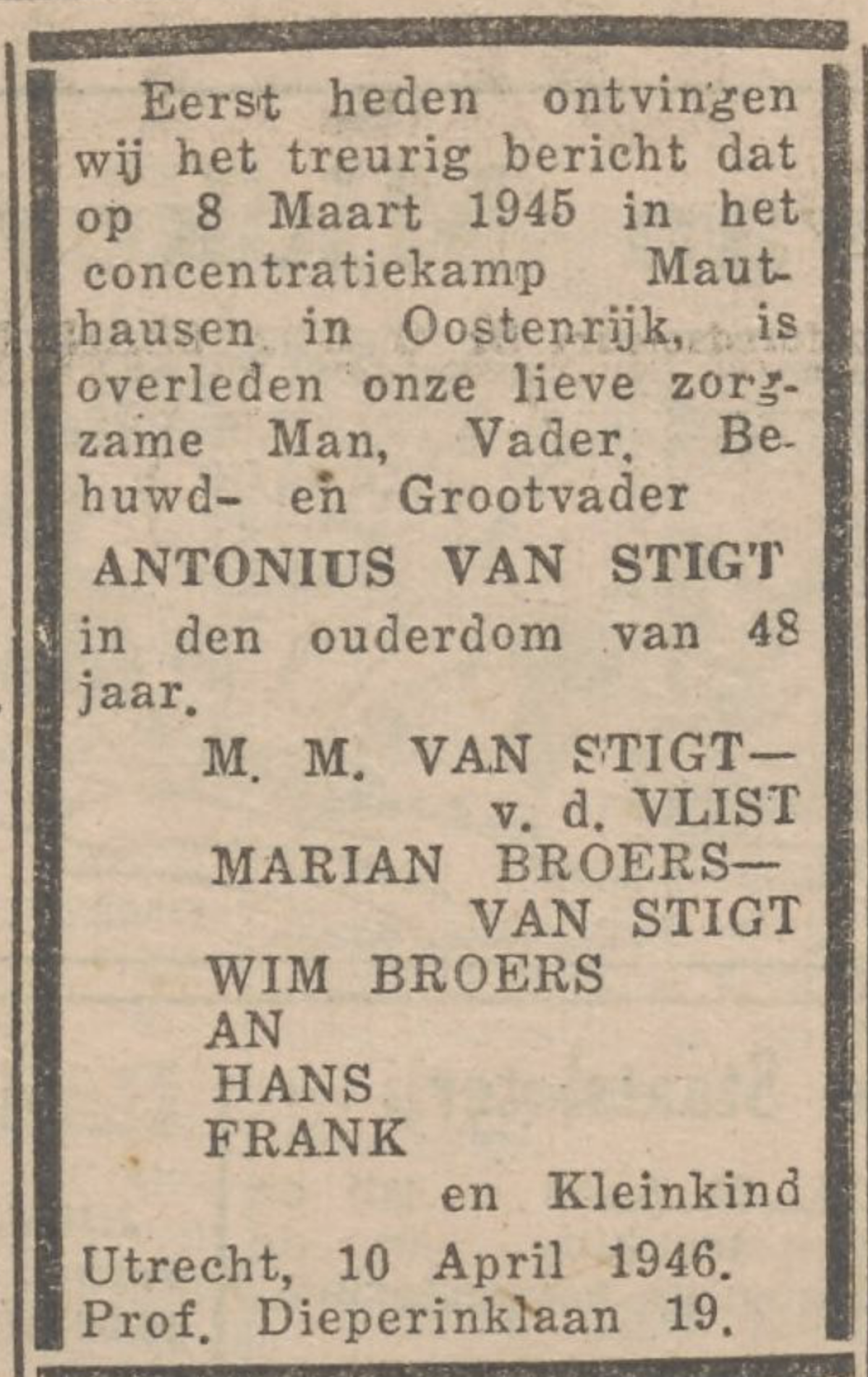 Nieuw Utrechtsch dagblad, 11 april 1946