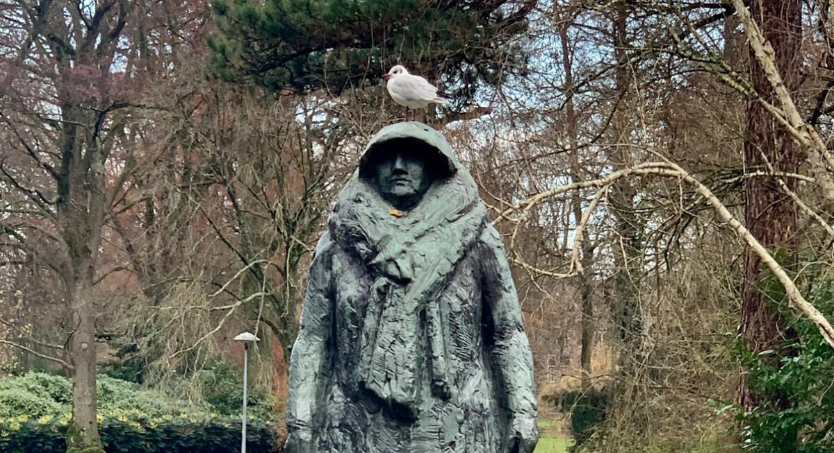 Koningin Wilhelmina in het park dat naar haar genoemd is. Foto: NeZ