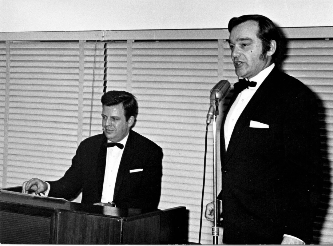 Joop Reynolds met Jan Blaazer. Foto: familie Reynolds