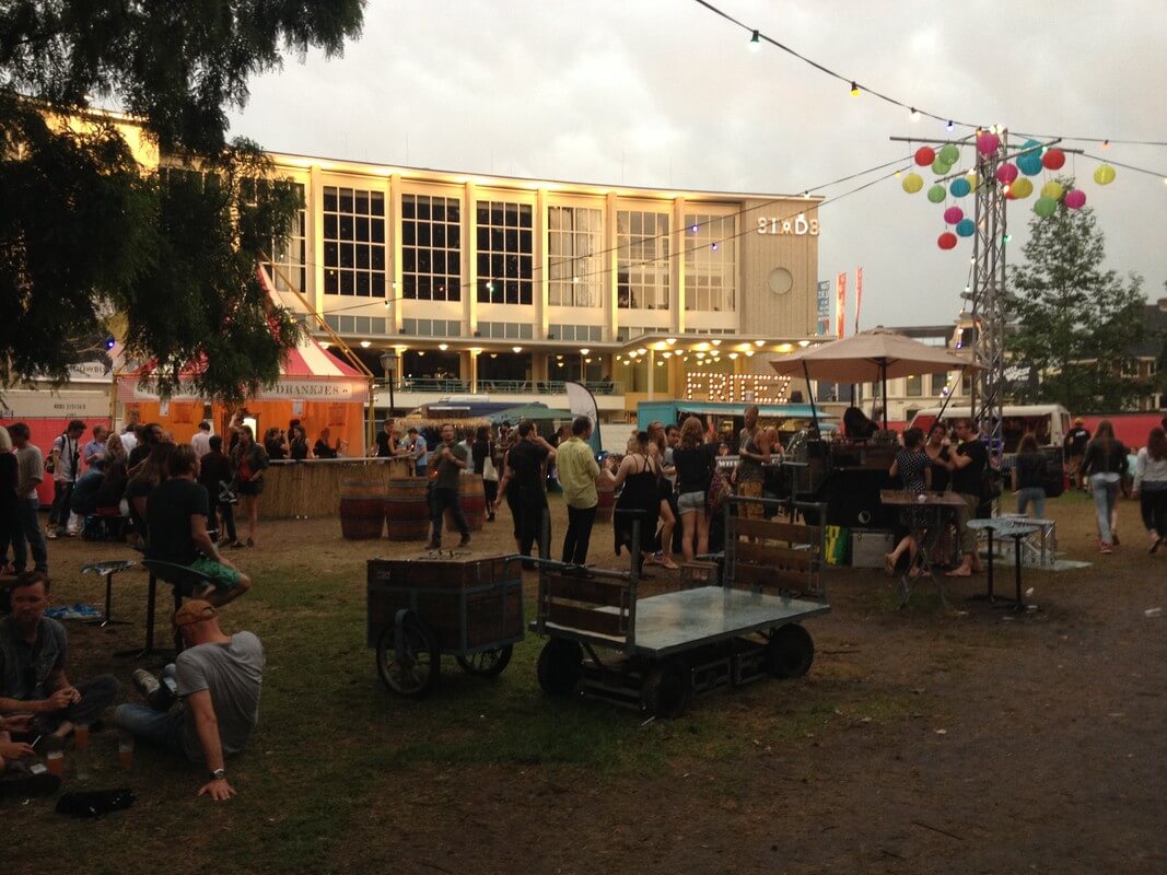 Het terrein van het Trek-festival